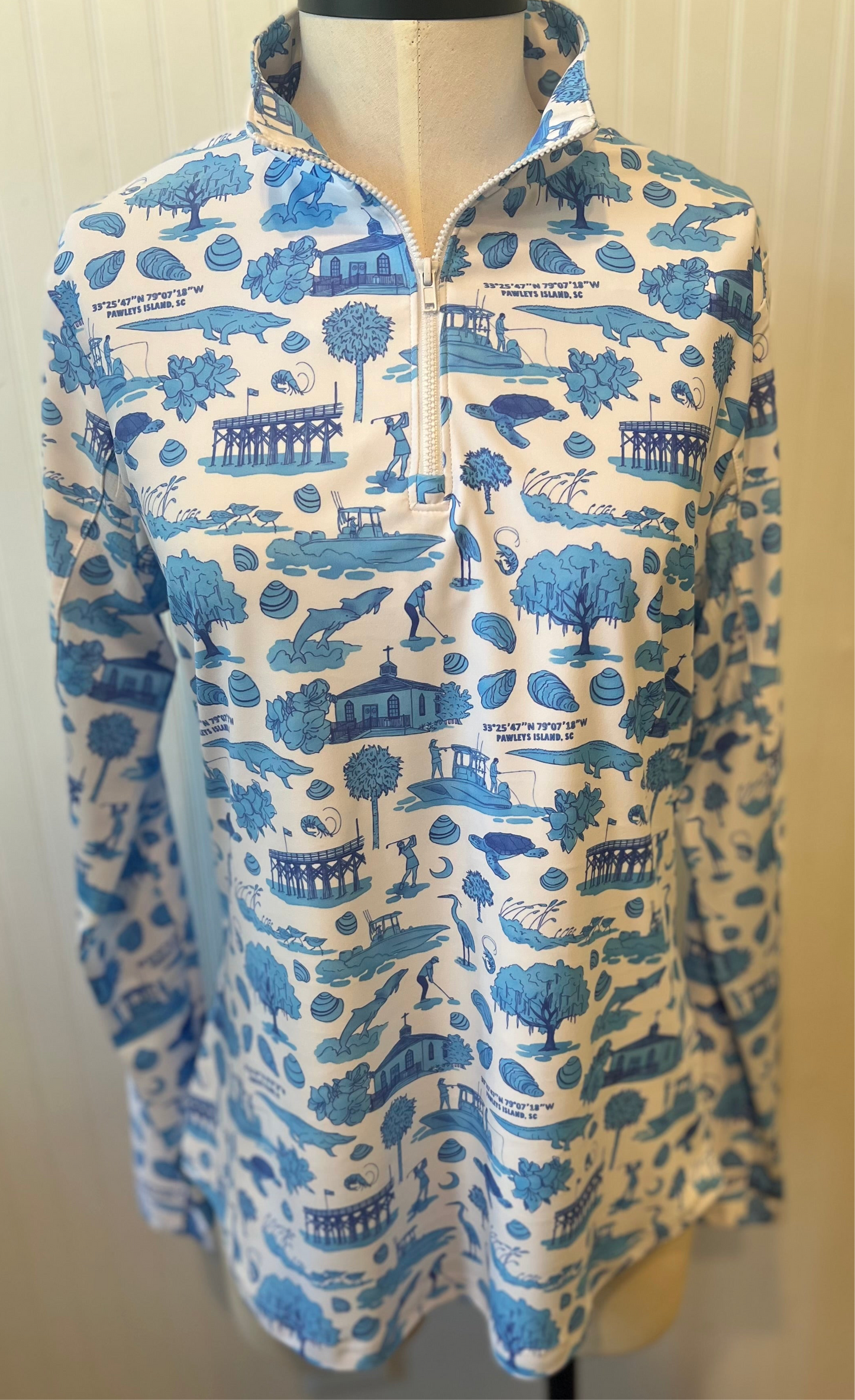 The Pawleys Island Print - Quarter Zip