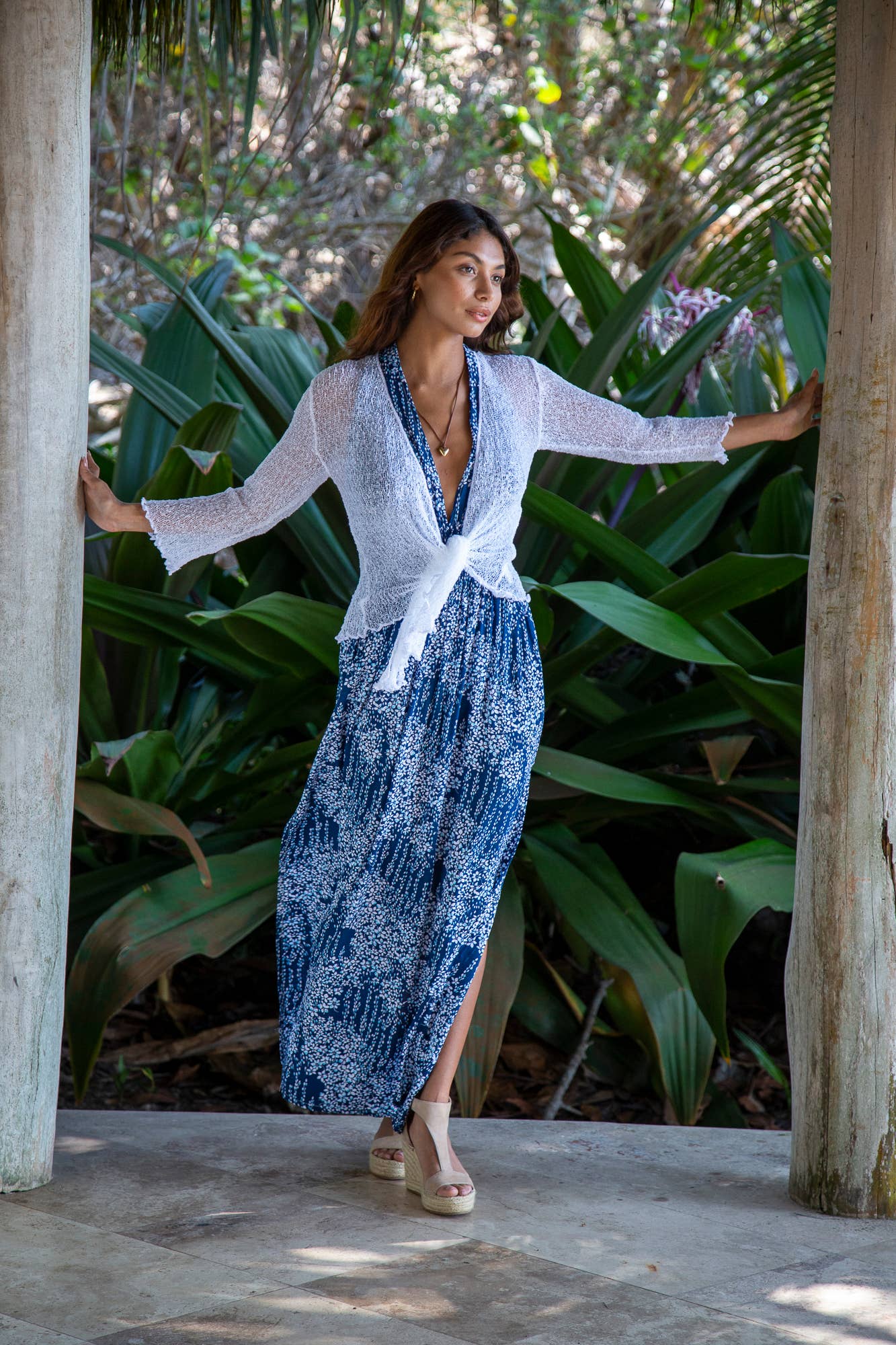 Knit Sheer Cardigan Bolero Shrug