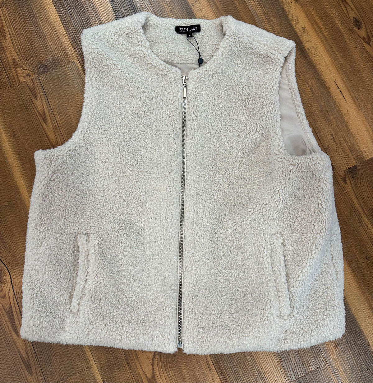 Sherpa Cream Vest