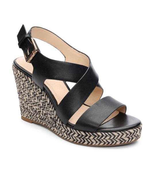 Hill Leather Espadrille Wedge Sandals