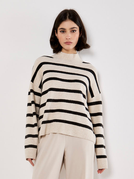 Stripe Drop Shoulder Sweater