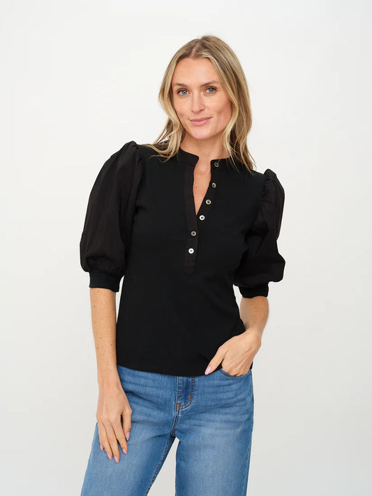 Audrey Black Top
