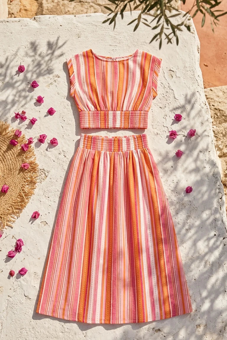 Sira Stripe Skirt
