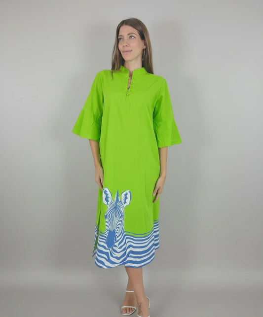 Como Midi Zebra Dress