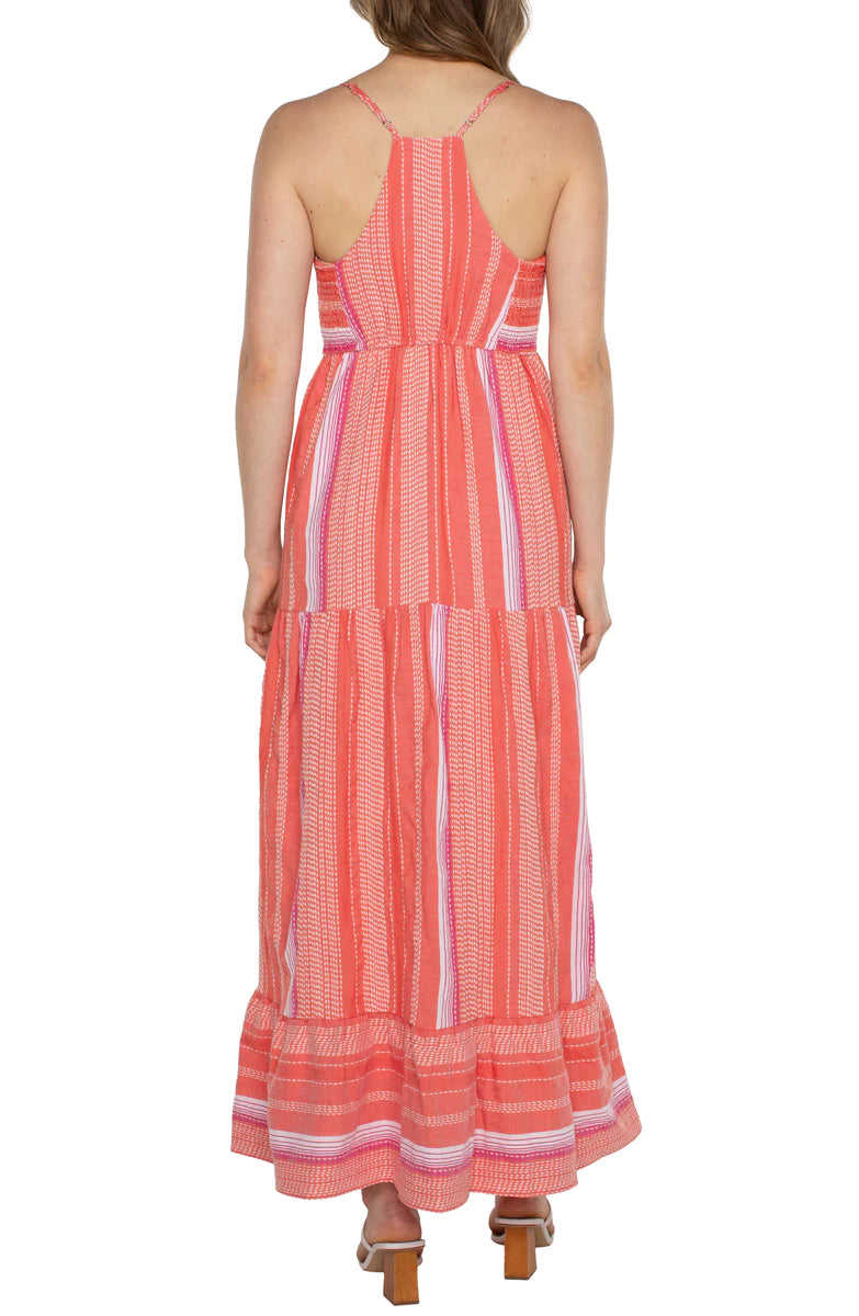 Racer Back Maxi Tiered Dress