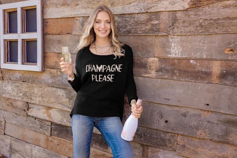 Champagne Please Sweater