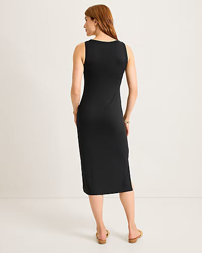 Drapey Ponte Midi Dress