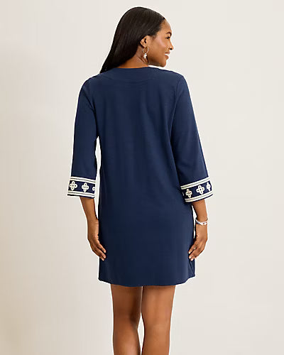 Sunset Harbor 3/4 Sleeve Dress