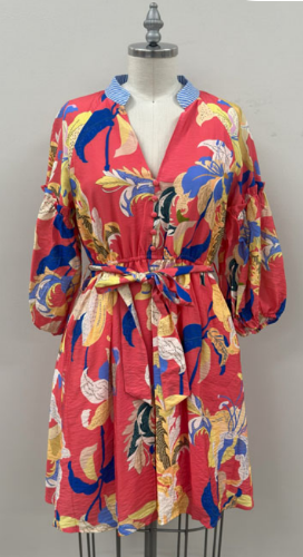 Margo Floral Button Dress