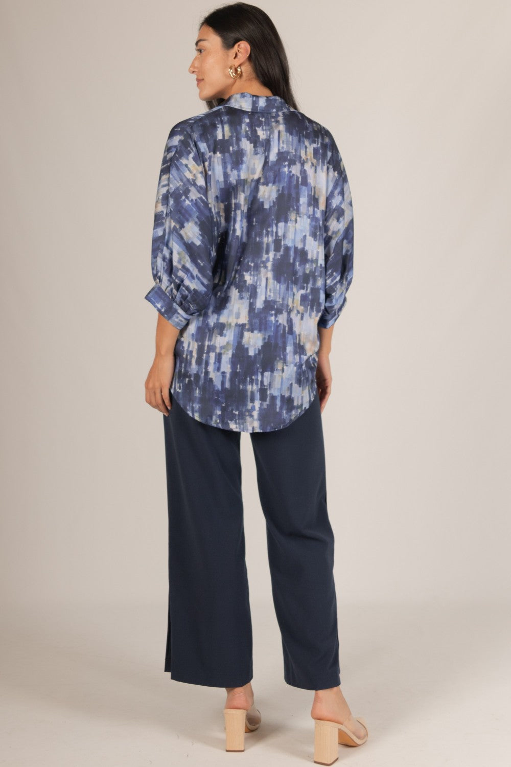 Margo Satin Print Blouse