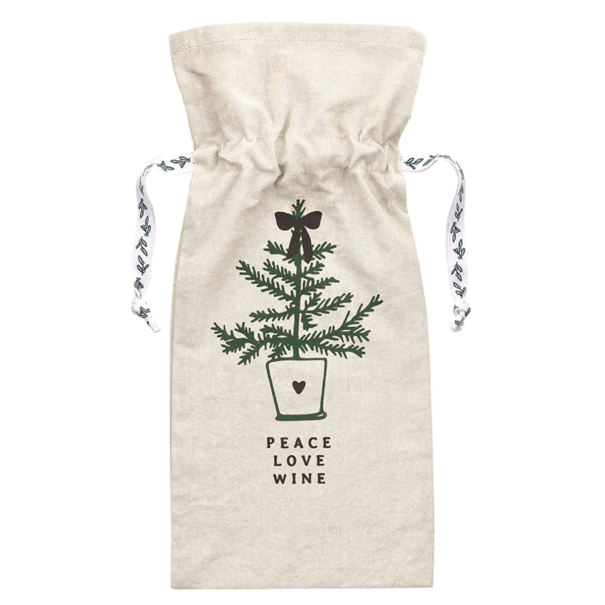 Peace Love Wine Bag