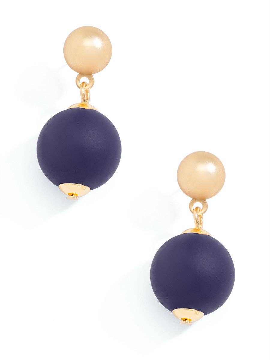 Resin Bead Drop Earring
