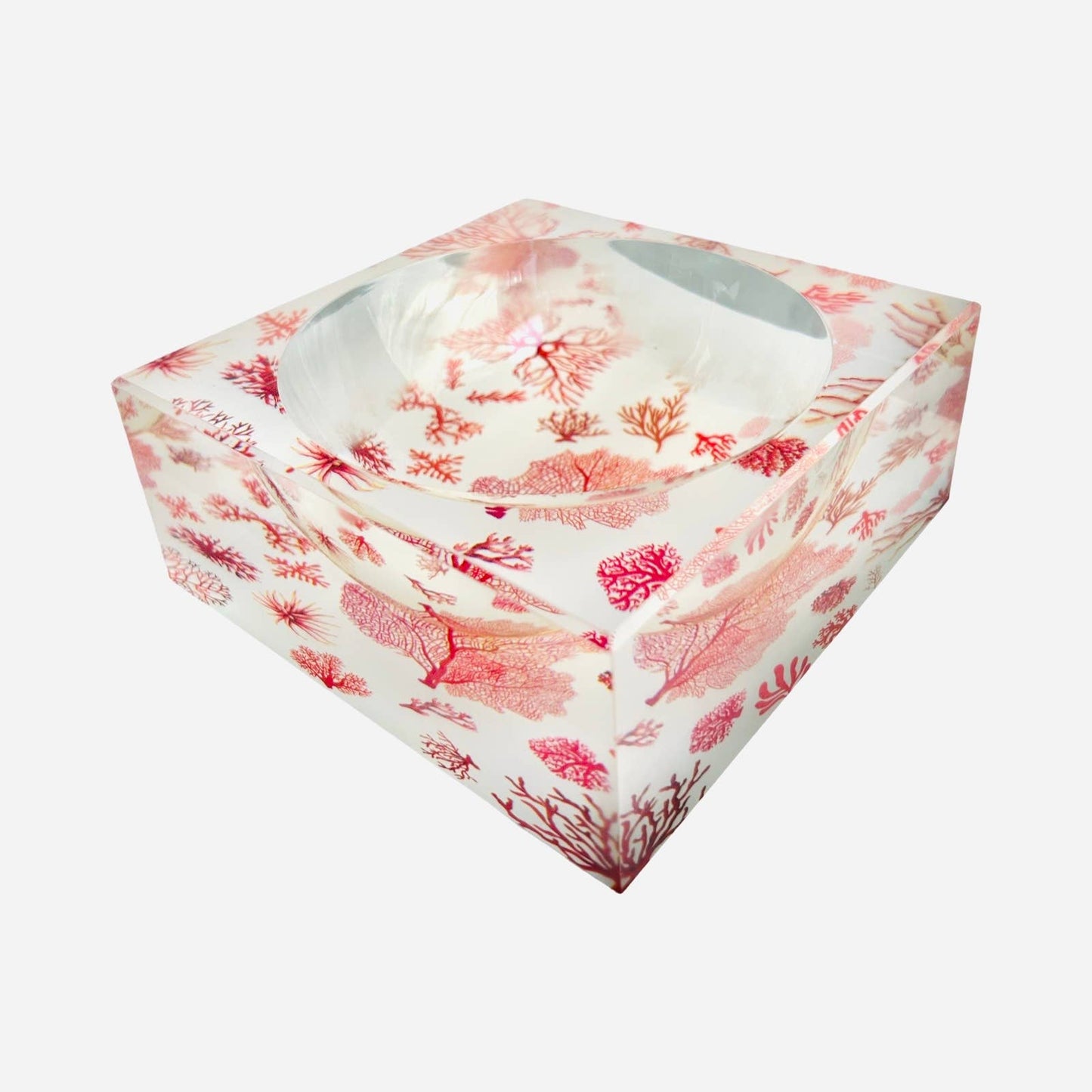 Acrylic Bowl, Aura Coral