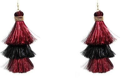 Shimmer Tassel Gameday Earrings