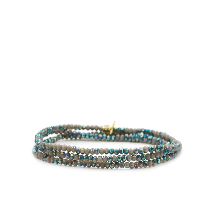 Mini Stretch Crystal Beaded Wrap Bracele