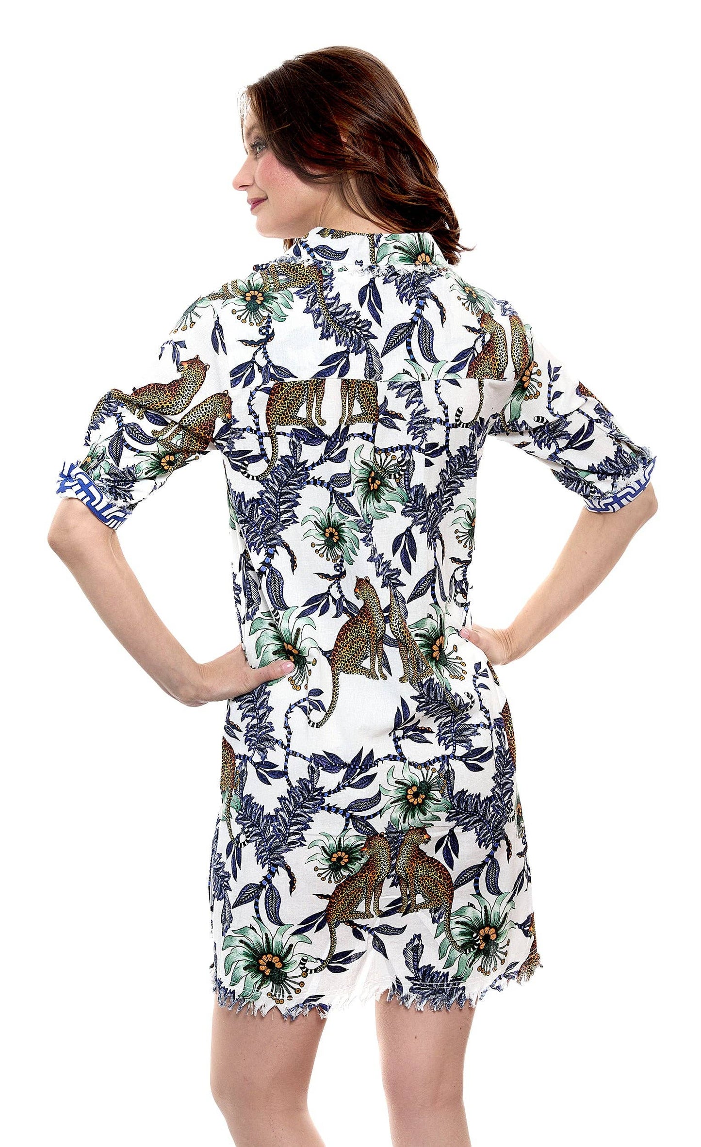 Cheetahs and Flowers Dress