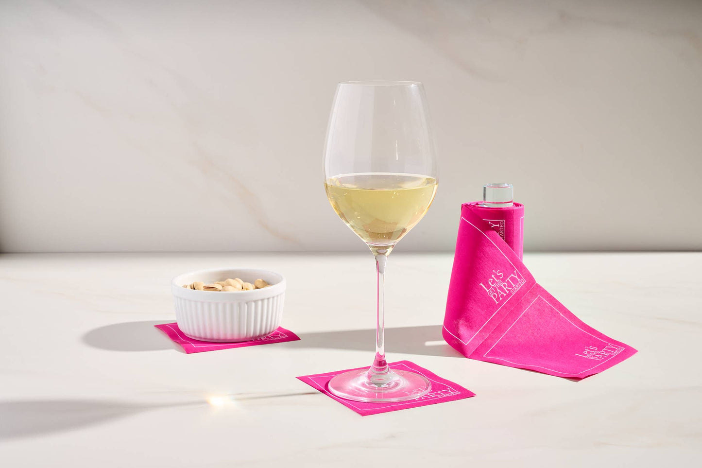 Glass Cocktail Napkin Stand Roll Holder