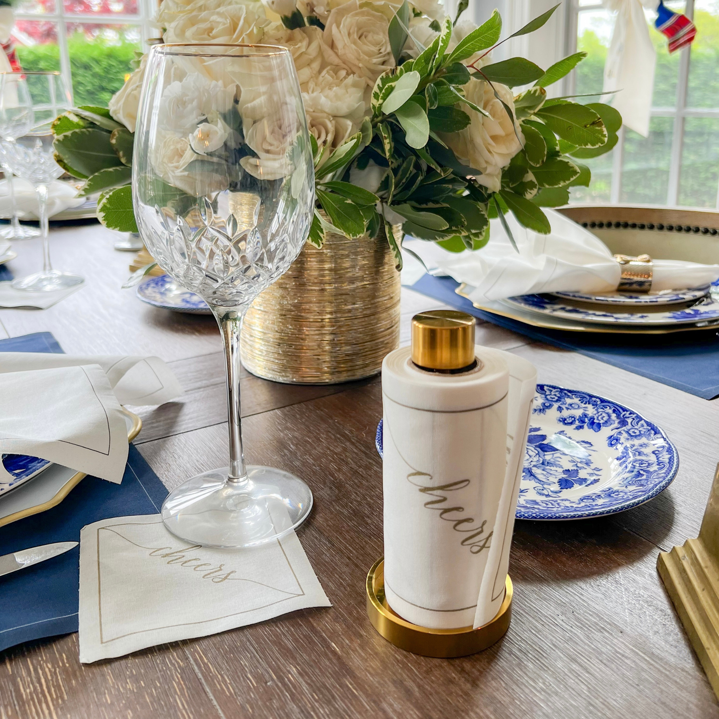 Golden Salute Disposable Cotton Cocktail Napkins