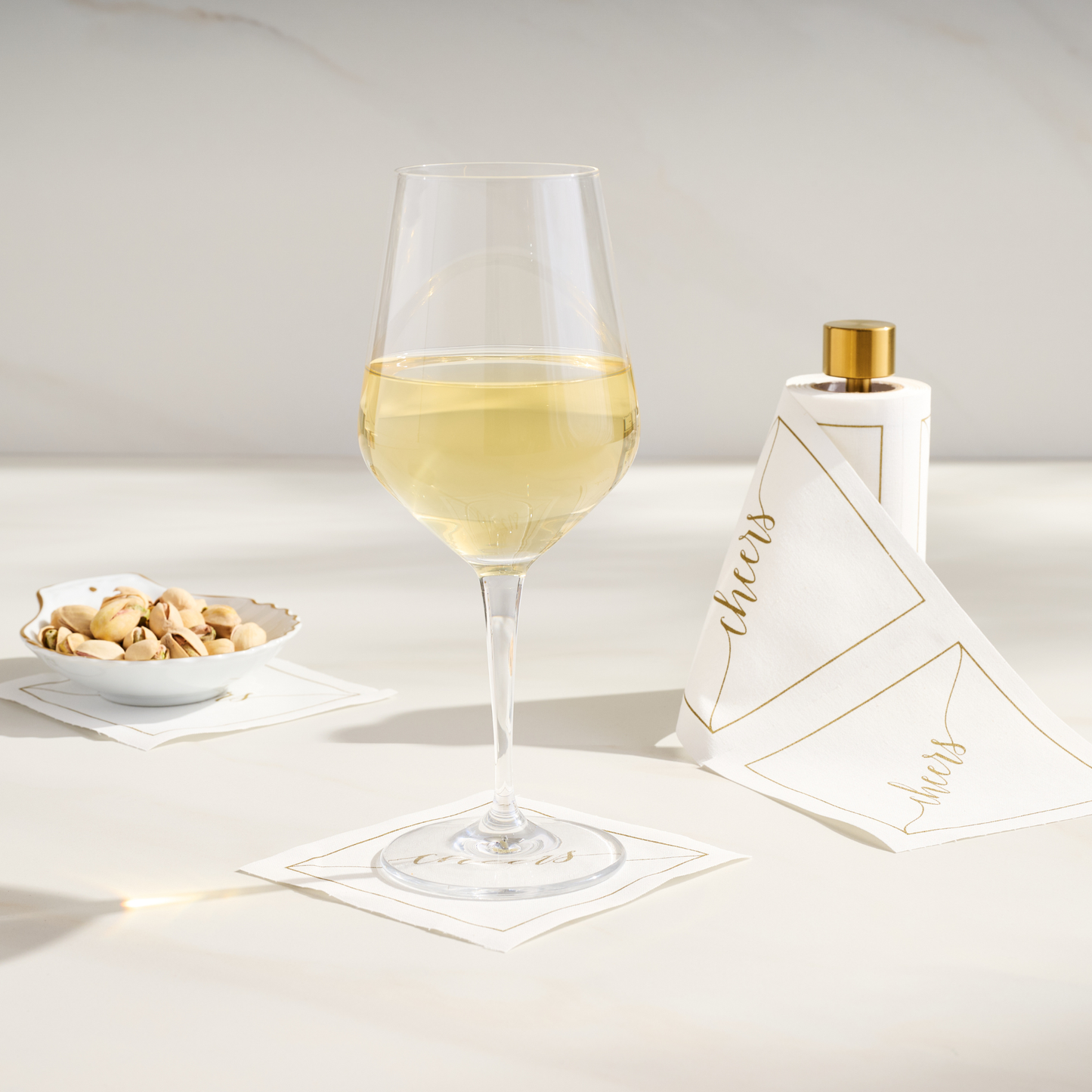 Golden Salute Disposable Cotton Cocktail Napkins