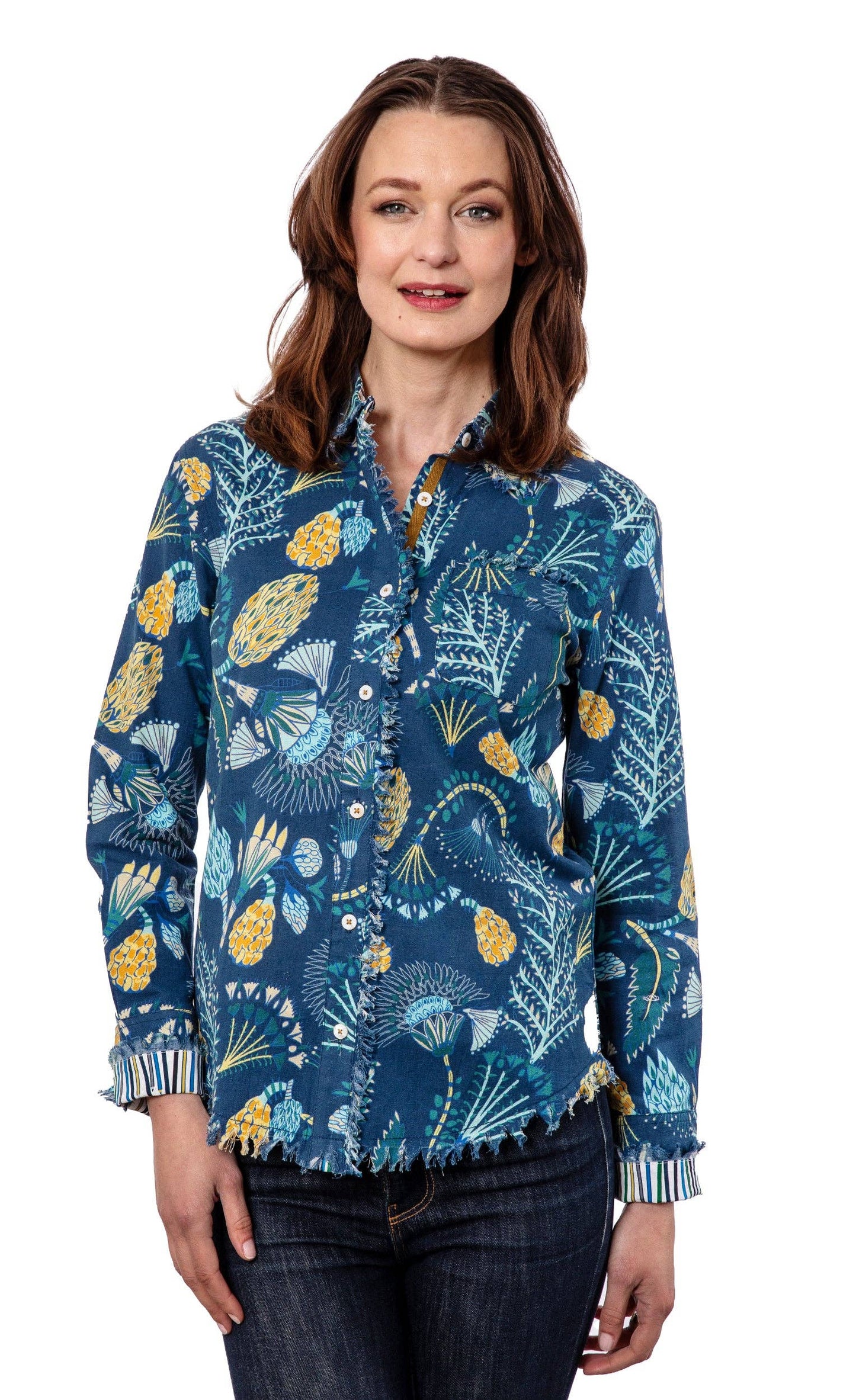 Blue Underwater Blouse