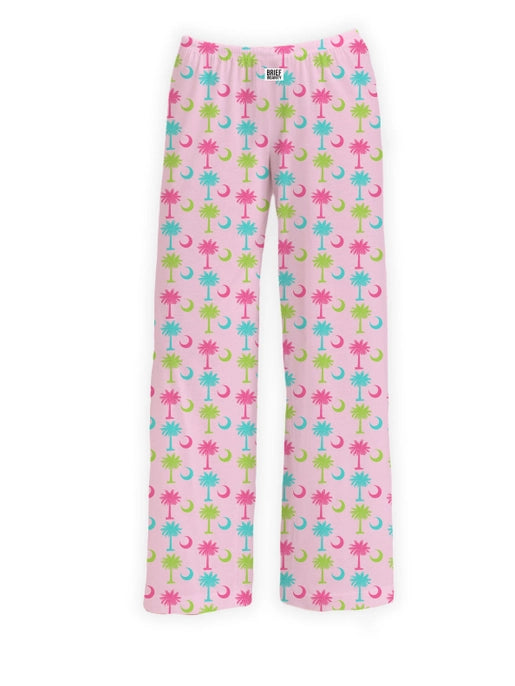 Palm Tree & Moon Neon Pattern Lounge Pants