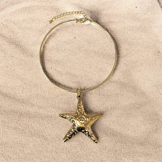 Starfish Necklace | Beach Necklace | Spring | Gold | Boho