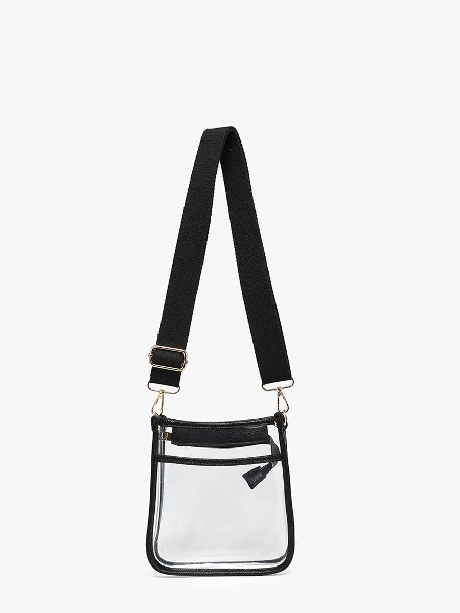 Black Clear Stadium Crossbody Bag