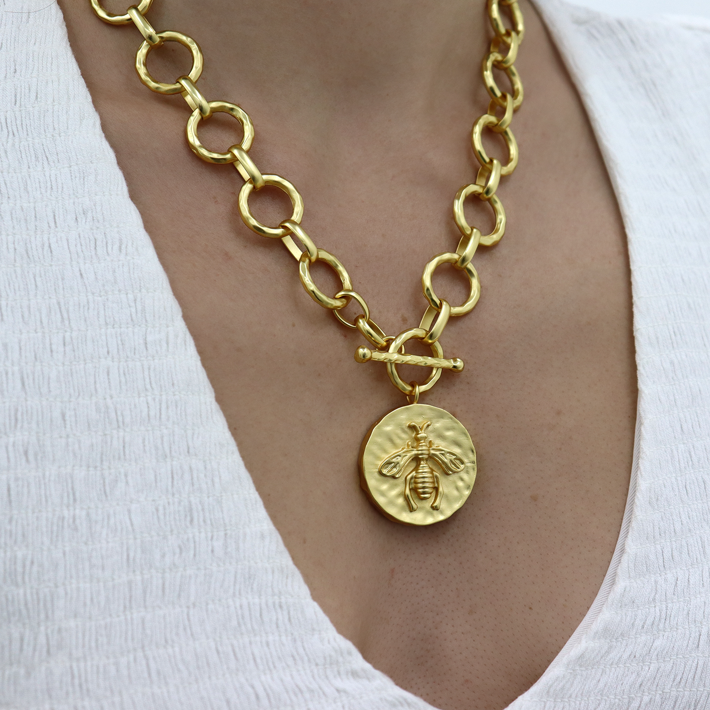 Queen Bee Toggle Necklace