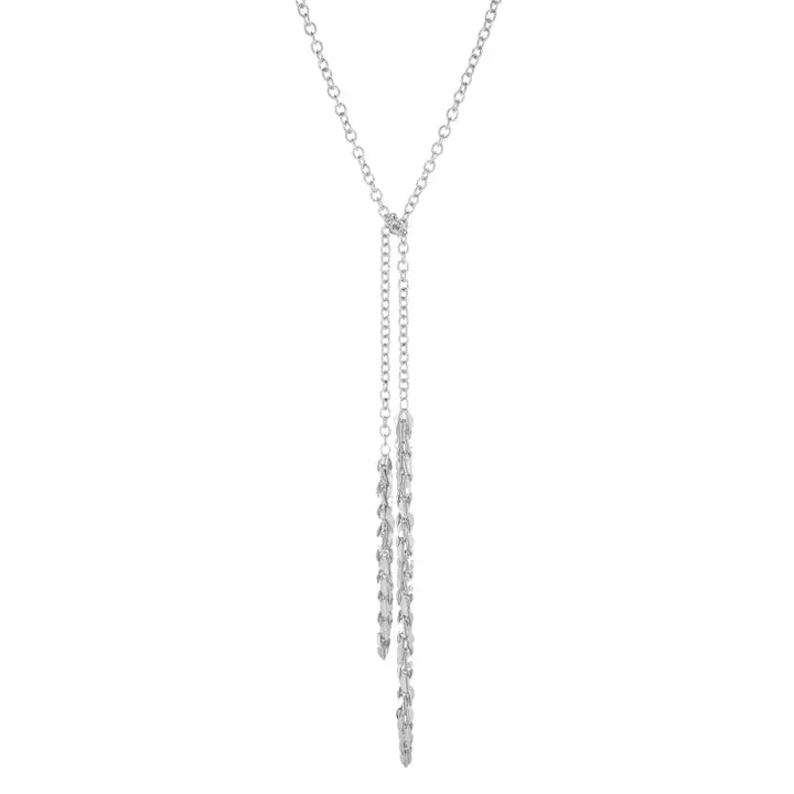 Silver Leaf Chain Necklace