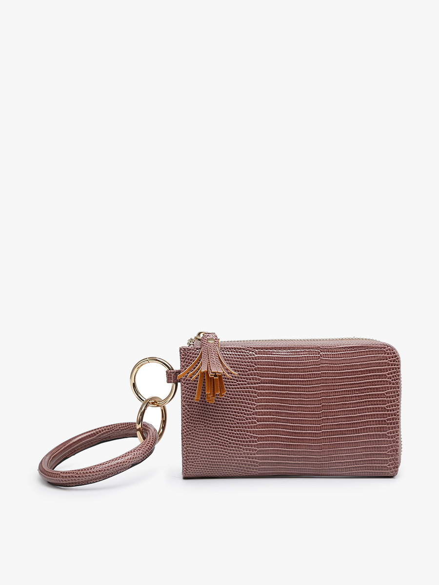 Mauve Bangle Wristlet/Wallet