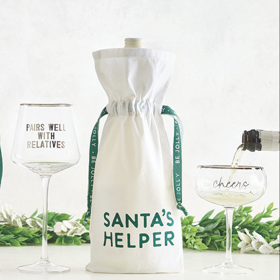 Santa's Helper Wine Bag