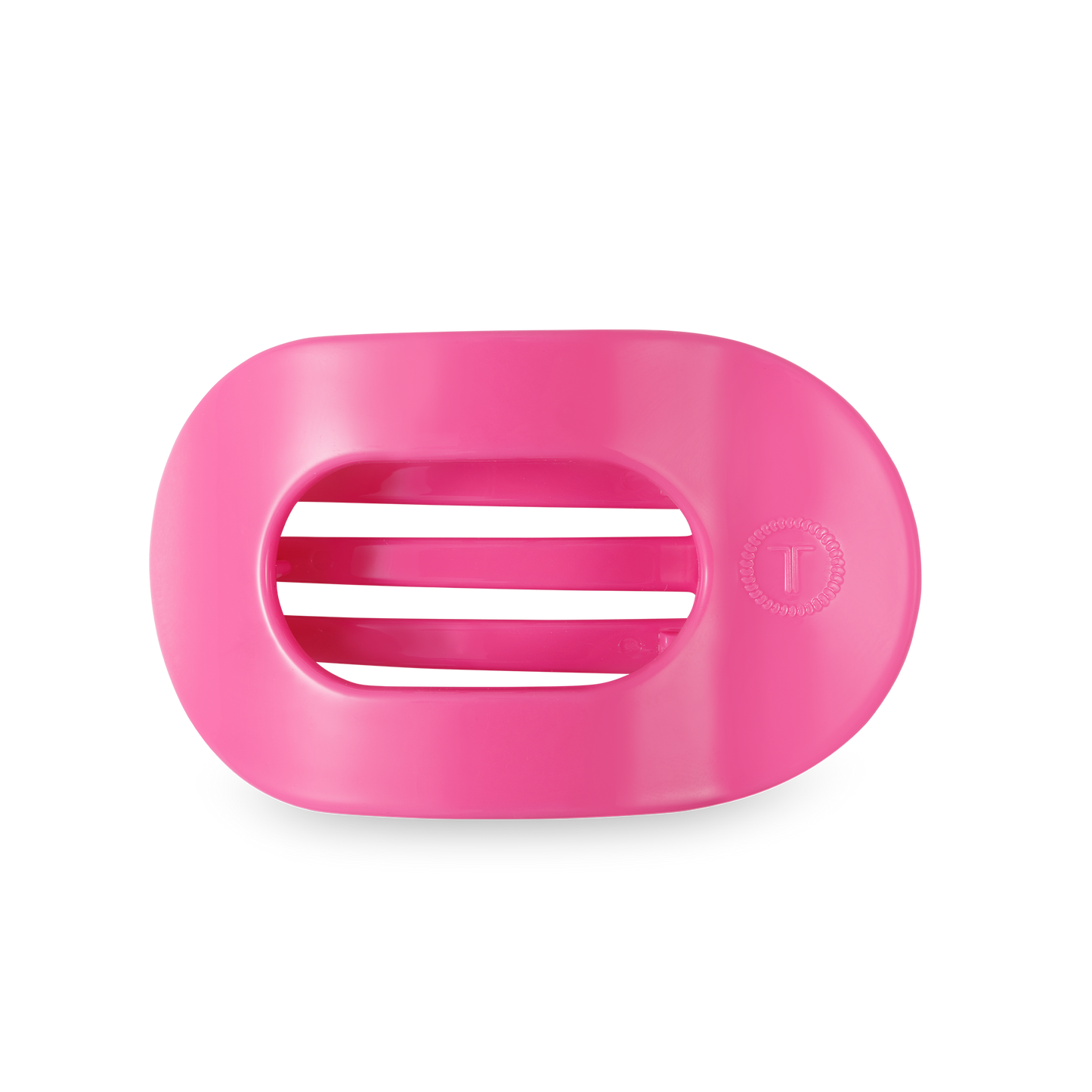 Paradise Pink Medium Flat Round Hair Clip