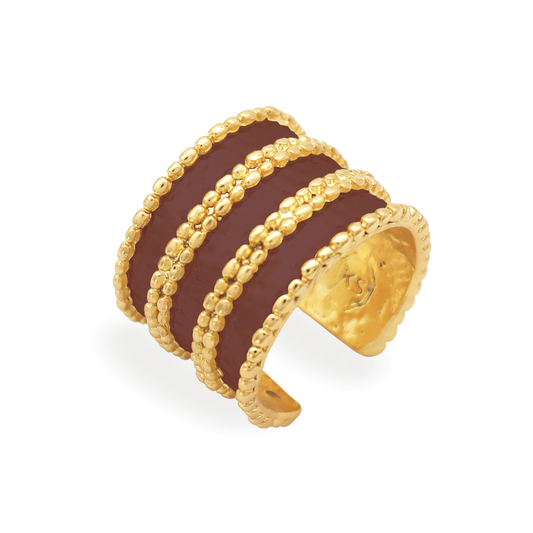 Dotty Ring in Espresso