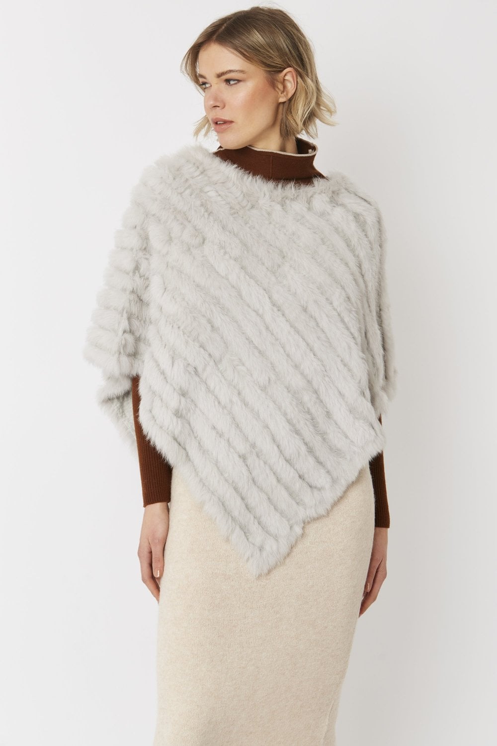 Coney Fur Poncho