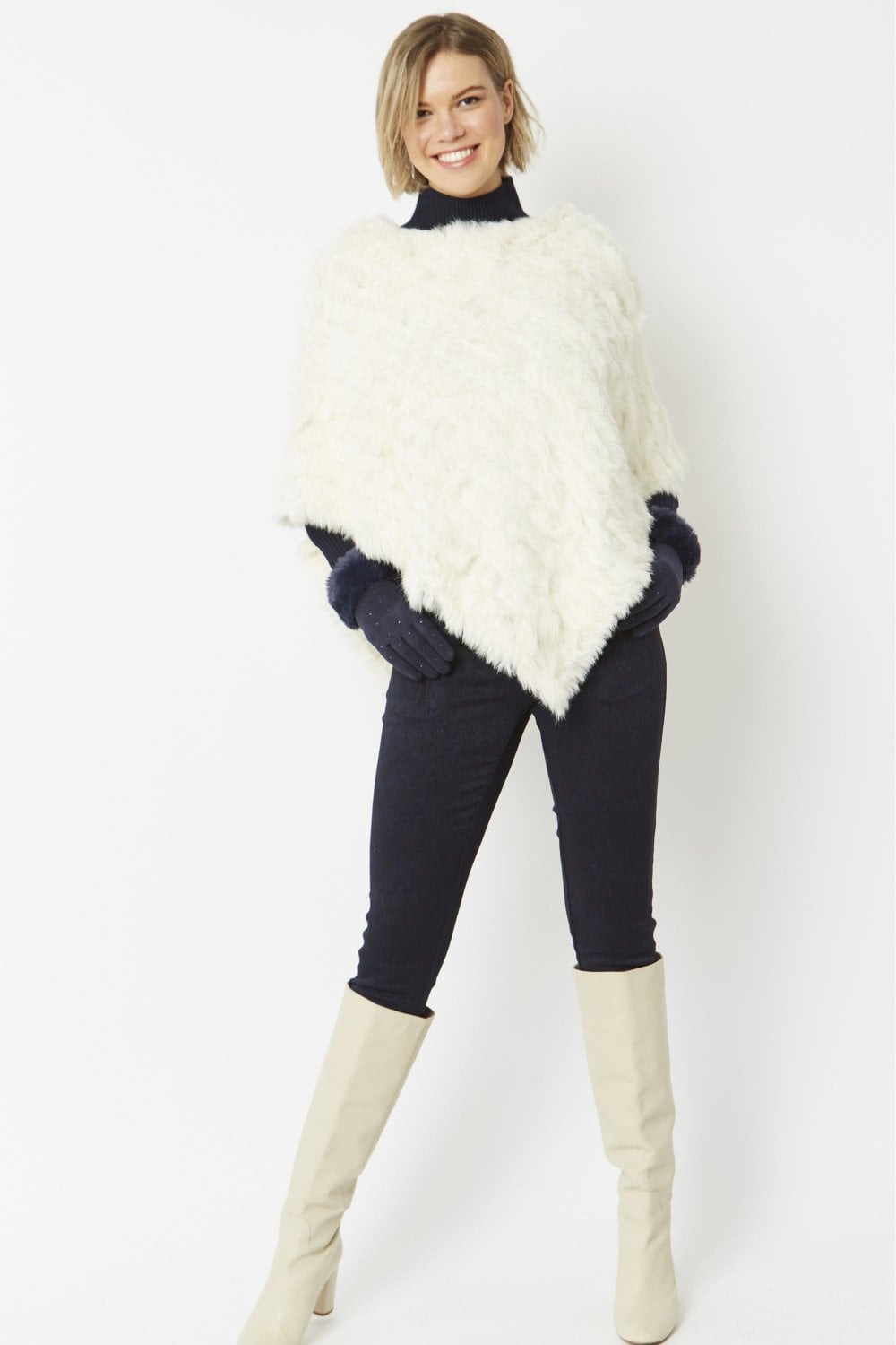 Coney Fur Poncho