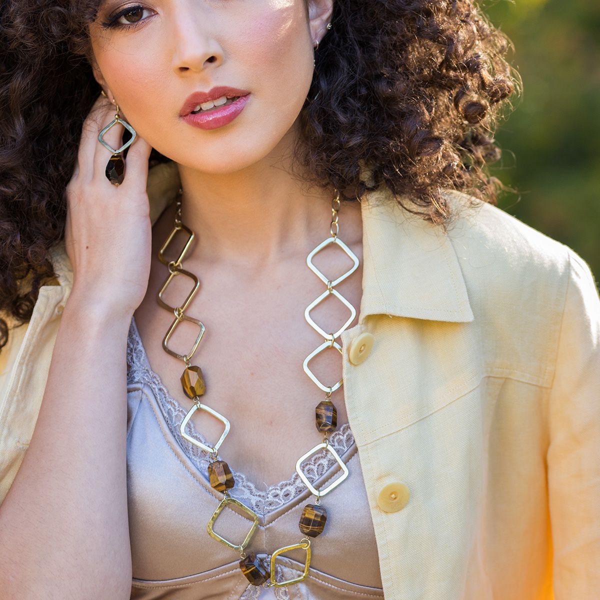 Tiger eye stones Necklace