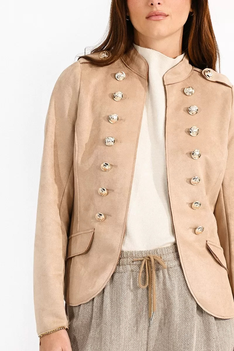 Fitted Jacket with Buttons