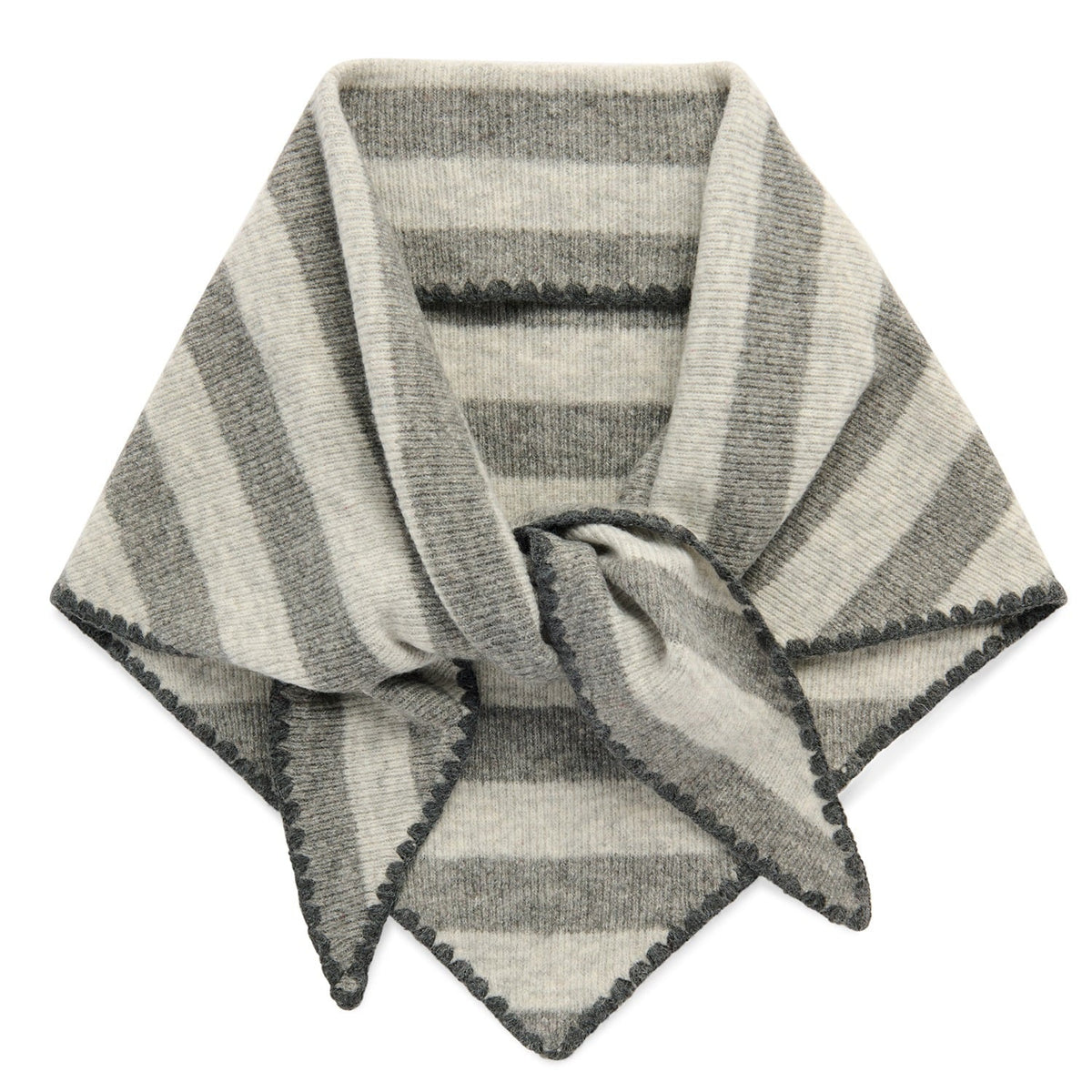 JOY LARGE TRIANGLE SCARF,GREY