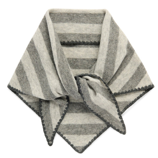 JOY LARGE TRIANGLE SCARF,GREY