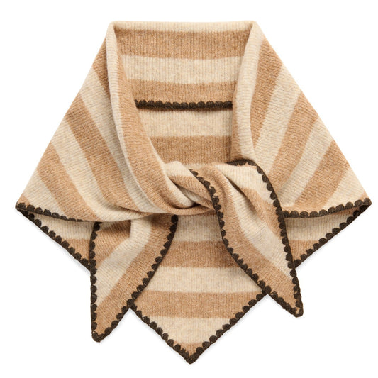 JOY LARGE TRIANGLE SCARF,OATMEAL