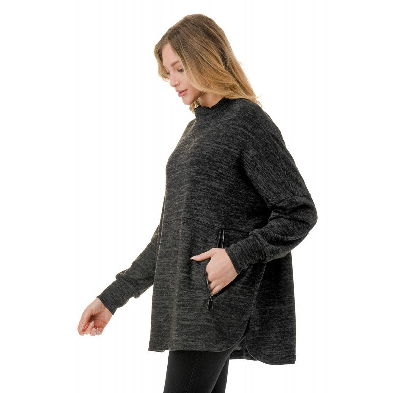 Jillian Front Zipper Shirt