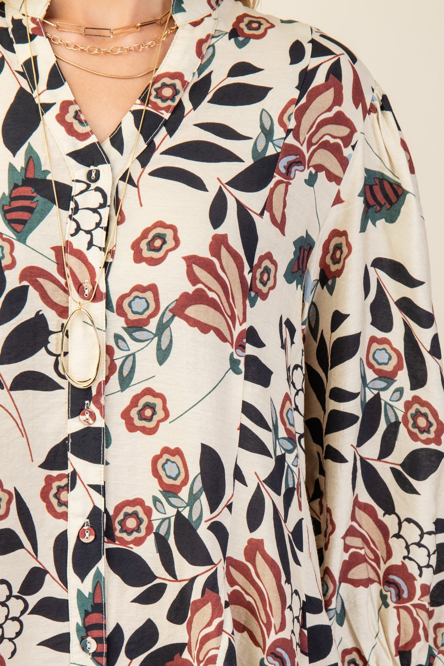 Kisa Floral 3/4 Sleeve Dress