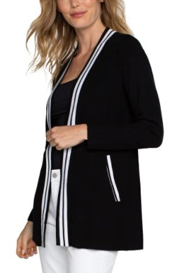 Open front cardigan sweater