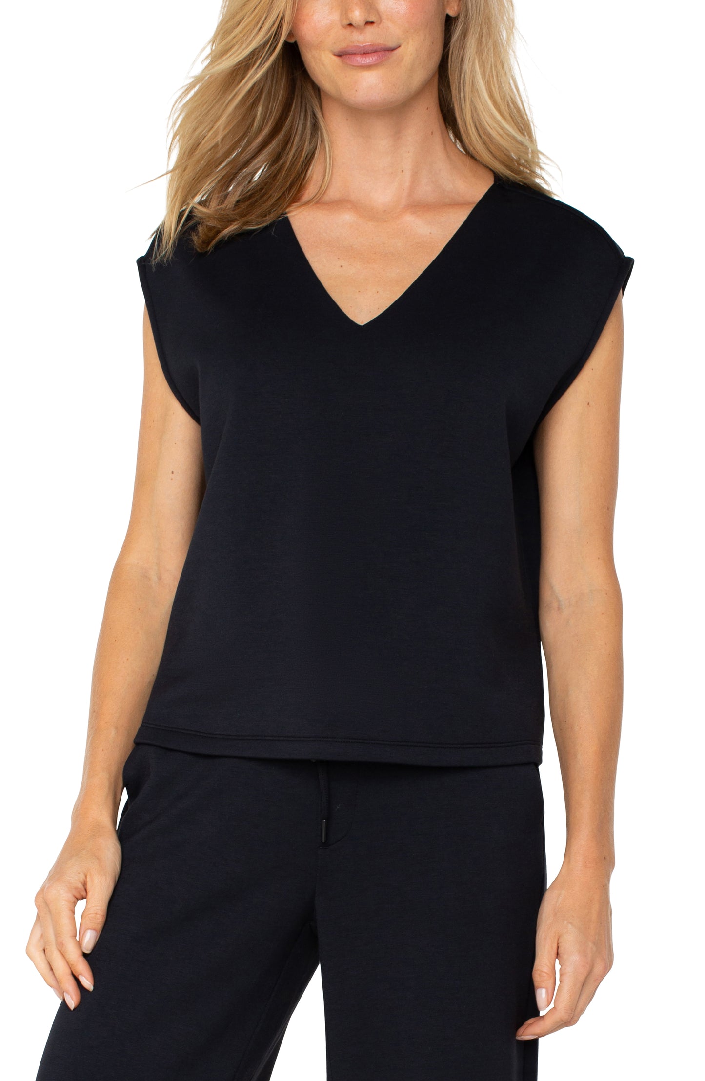 Dolman Sleeve V Neck Top