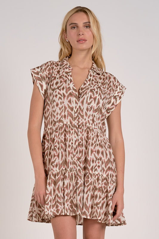 Casablaca Print Dress