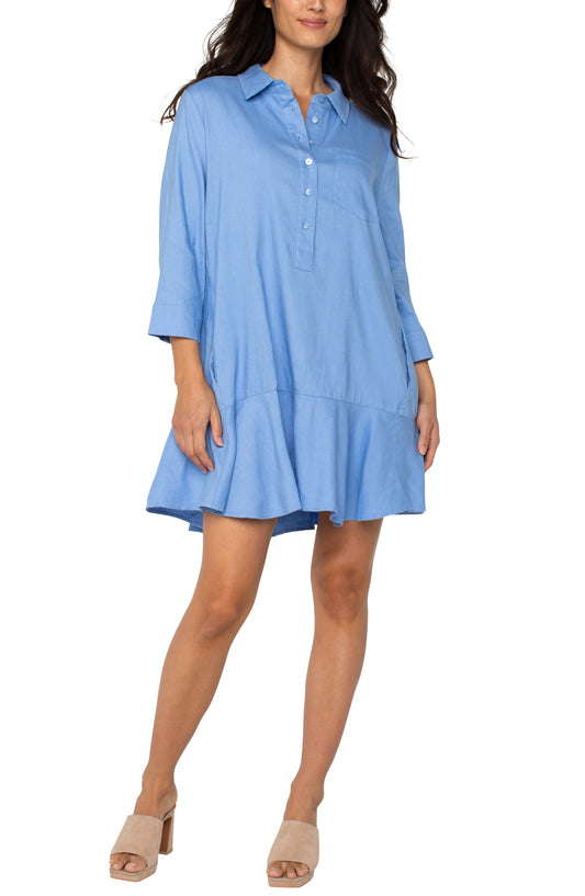 Flounce Hem Dress