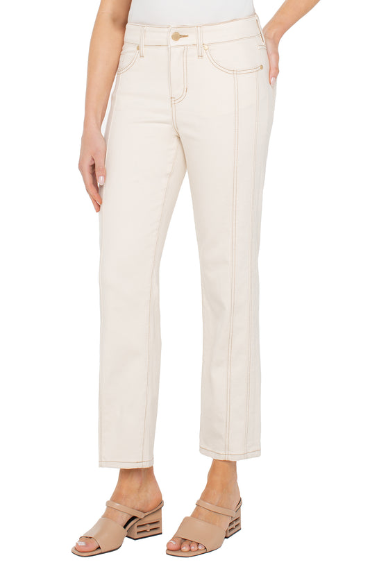 Kennedy crop straight w/ seaming 27" ins