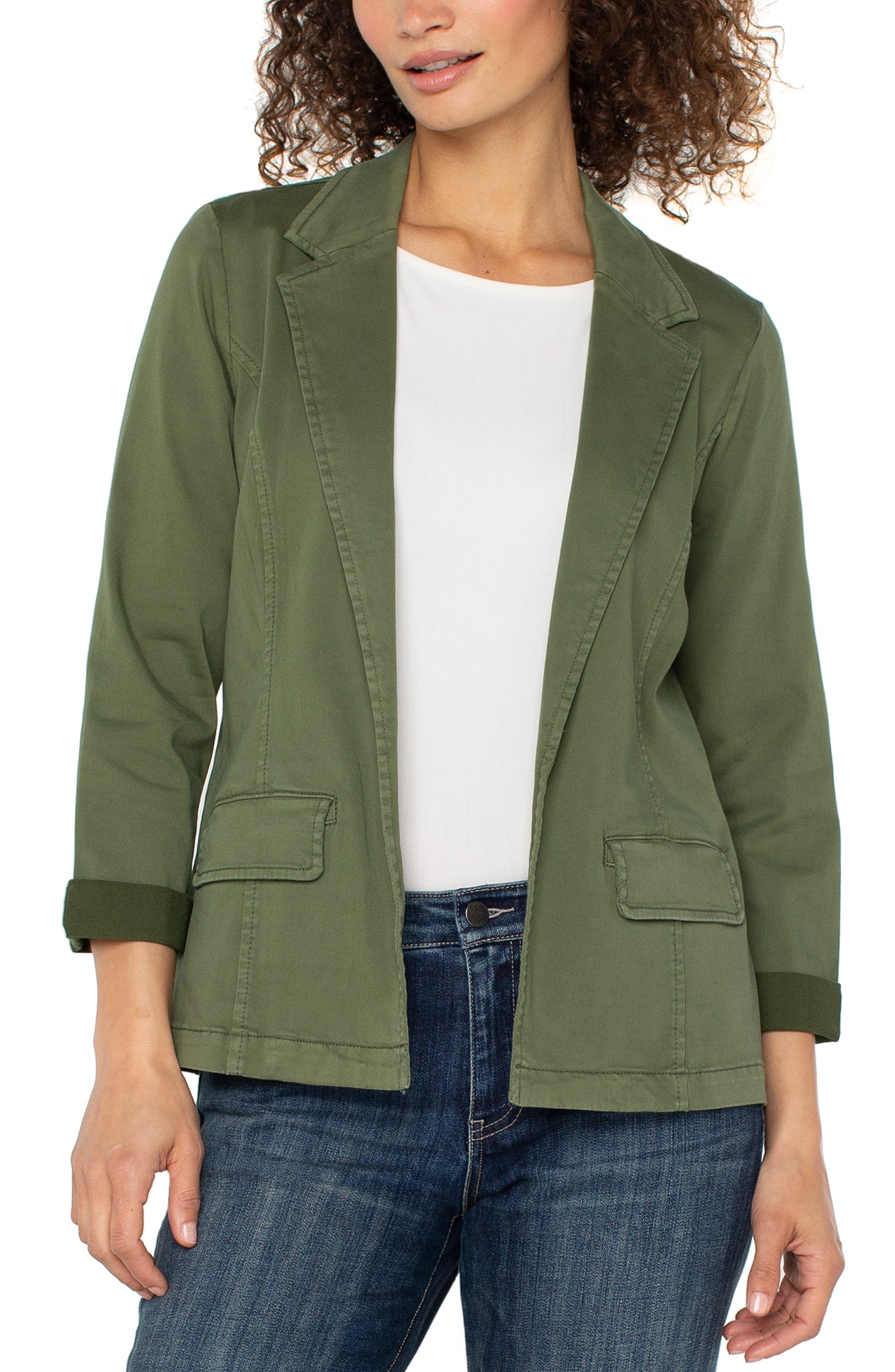 Forest Shade Fitted Blazer