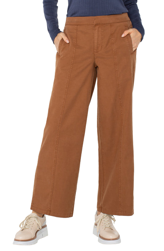 Wide Leg Trouser Elastic Back Pant