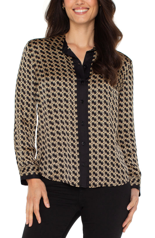 Black and Gold Blouse